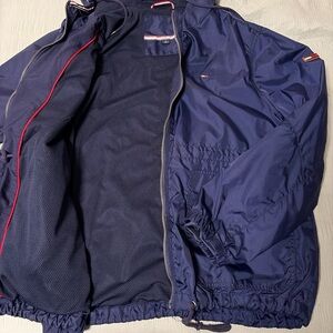 Tommy Hilfiger Youth Navy Windbreaker with Red Trim